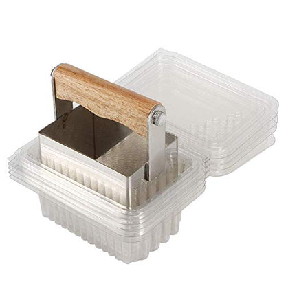Fdit Stainless Steel Comb Honey Cutter Scraper with Plastic Box Cutting Tools Beekeeping Accessory Supplies