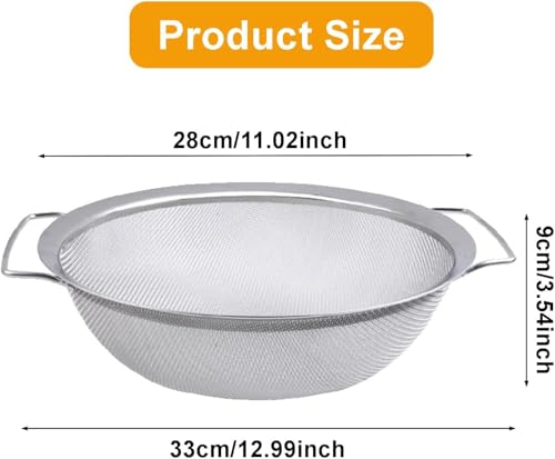 Fine Mesh Strainer - 60 Mesh 316 Stainless Steel Paint Filter Emulsion Honey Funnel Cover Fits 5 Gallon Bucket
