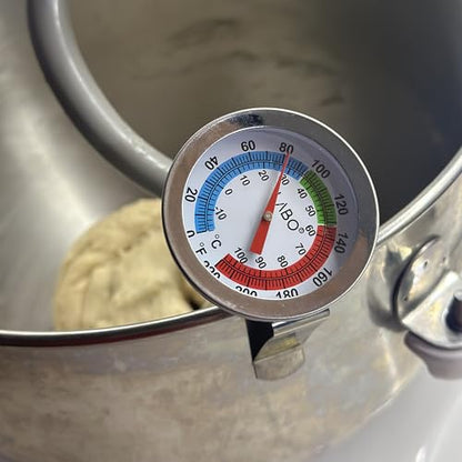 Milk Thermometer with Large 2 Inch Dial, Instant Read Steaming Foam, Coffee, Espresso, Latte, Frothing for Coffee Making, Chocolate, Candy - size: Duo/Pack of 2