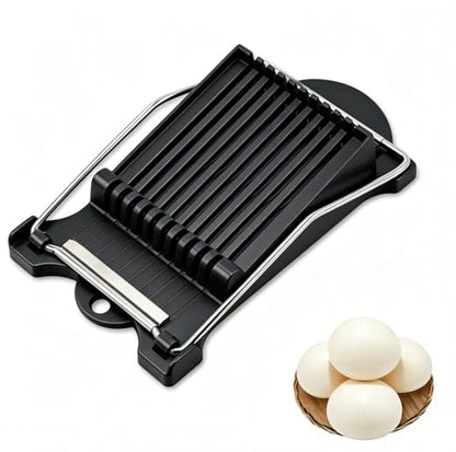 FENGCHEN Luncheon Meat Slicer, Spam Cutter with 10 Stainless Steel Wires, Slice Tool for Boiled Eggs, Banana, Avocado, Black - color: Black
