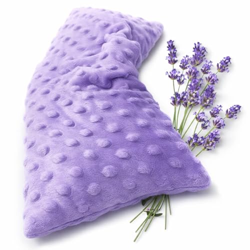 Mumu Wraps Heating Pad Microwavable - Lavender Scented Microwave Heating Pad for Pain Relief, Cramps, Muscle Ache, Joints, Neck, Shoulder, Back Pain, Warm Compress Moist Heat Pack (Lavender)
