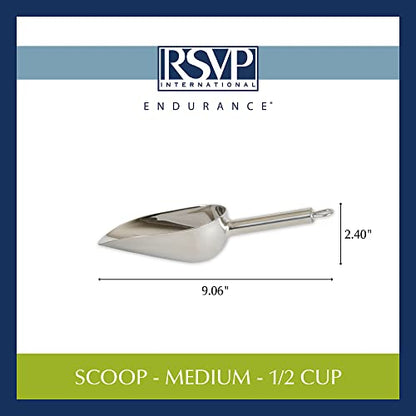 Stainless Steel Scoop, Medium - size: Regular, 0.5-Cup