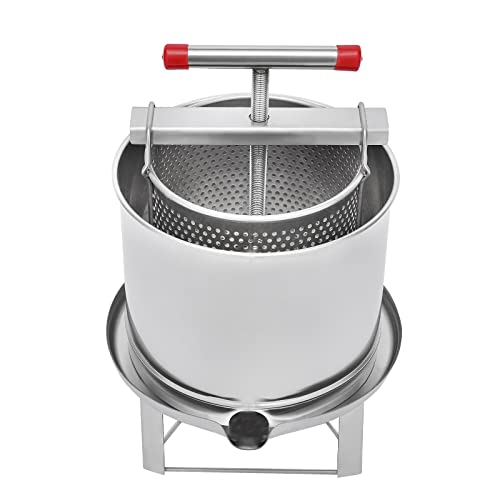 Mesh Honey Extractor, Large Honey Press Machine, Manual Bee Honey Beeswax Presser, Household Beekeeping Machine, Stainless Steel Grape Fruit Press Extractor, Juice Wine Making Equipment