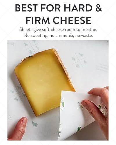 Formaticum 60-Pack Zero Cheese Storage Paper, Compostable, Biodegradable, and Plastic-Free Paper to Keep Cheese and Charcuterie Fresh, Kitchen Organization 9 x 13 Inches - size: 60-Pack-Sheets