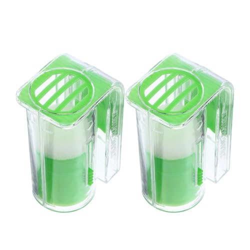 IMIKEYA 2pcs Bee Queen Marker Bottles with Plastic Cage for Safe Catching and Marking, Lightweight Beekeeping Tools for Hive Management and Apiary Use