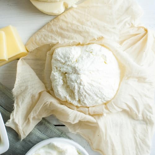 Cheese Cloths for Straining, Grade 100 Cheese Cloth, Reusable Washable Unbleached Pure Cotton Cheesecloth for Cooking and Cheese Making with Hemmed Edge (20x20 Inch-6PCS) - size: 20x20 Inch-6PCS