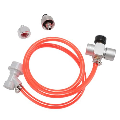 Mini Keg Regulator, Automatic Stainless Steel CO2 Pressure Regulator Beer Making Supplies With 1M Red Hose For Homebrew