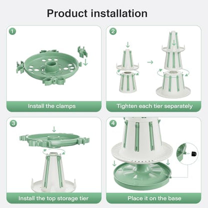 TAZENI Large Baby Bottle Drying Rack with 20 Hooks, Tree-Shaped Space Saving Countertop Bottle Dryer, 360° Air Flow, Non-Slip Stable Base - Baby Bottle Organizer, Newborn Essentials Must Haves