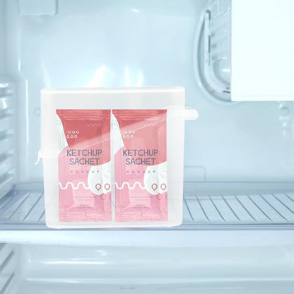 VICASKY Cheese Slice Storage Box with Airtight Lid, Refrigerator Food Container for Cheese and Tea Bag Organization, Mini Fridge Storage Case for Kitchen Use,