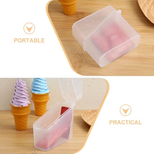 Veemoon 2pcs Cheese Keeper Boxes with Lids, Fridge Storage Containers for Sliced Cheese and Tea Bags, Reusable Food Storage for Kitchen Organization