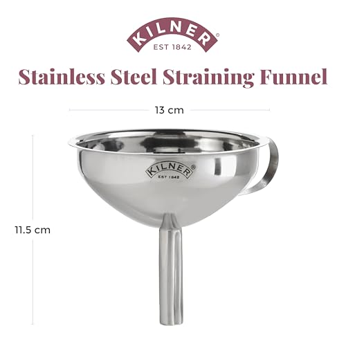 KILNER Stainless Steel Straining Funnel, 1 EA