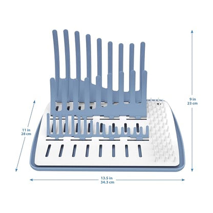 Dr. Brown's Folding Baby Bottle Drying Rack for Easy Storage - Dry Nipples, Pacifiers and Other Baby Essentials, BPA Free - color: Folding Drying Rack