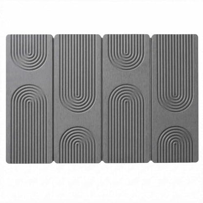 Stone Drying Mat for Kitchen Counter,Foldable(Gray (4-fold), 24" × 16") | Large Quick-Dry Diatomaceous Earth Dish Drying Mat with PU Non-Slip Base,for Bottles Cups Dishes - color: Gray (4-fold)