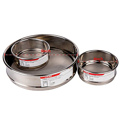 φ10×4.5cm 200 Mesh 304 Stainless Lab Sieves Economy Test Sieve 304 Stainless Steel Wire Cloth（0.074mm） - size: φ10×4.5cm 200 Mesh(0.074mm)
