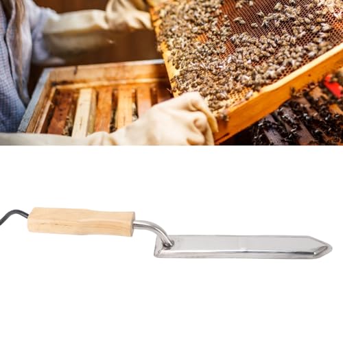 Electric Uncapping Knife for Beekeeping – Stainless Steel Honey Harvesting Tool with Adjustable Heat and Over Temperature Protection