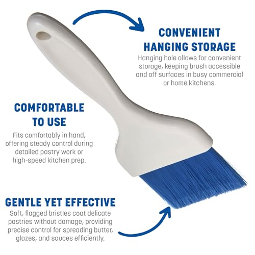 Carlisle FoodService Products 4039214 Galaxy Pastry Brush, 3", Blue