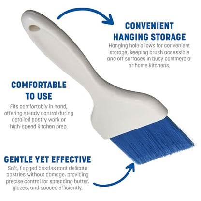 Carlisle FoodService Products 4039214 Galaxy Pastry Brush, 3", Blue