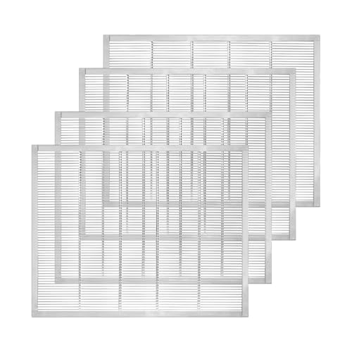 4Pcs Metal Queen Excluder for 10 Frame Hive,Metal Queen Bee Excluder,Queen Bee Frame,Metal Queen Bee Excluder,Beekeeping Equipment Metal (10 Frame -4pcs) - size: 10 Frame -4pcs