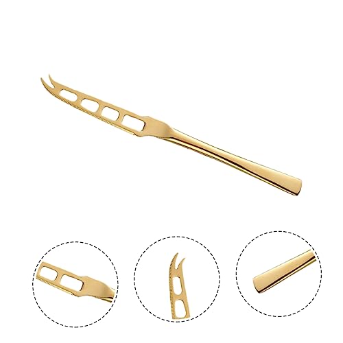 UKCOCO Stainless Steel Butter Spatula and Cheese Cutter Ergonomic Hollowed Out Design for Easy Slicing and Spreading Kitchen Gadget for Cheese and Butter Corrosion Resistant