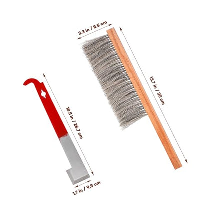 1 Set Beekeeping Tool Set Hive Tool Hook Bee Hive Kit Beehive Tool Brush Bee Supplies Bee Hive Brush Tool J Hook for Beekeepers Hive Tool j Beekeeping Tools Bee Keeping Tools