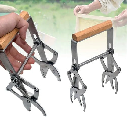 2pcs Bee Hive Frame Grip Holder Lift Gripper Capture Beehive Clip Clamp Grasp Beekeeping Tools(Yellow) - color: Yellow