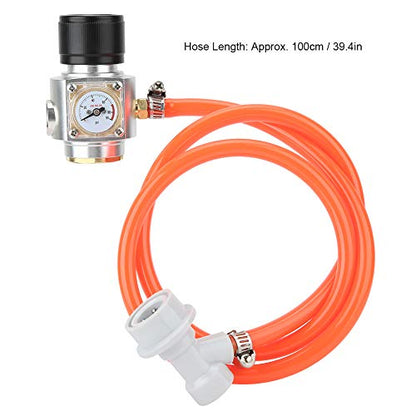 Threaded Co2 r Kit, Gas Regulator with Hose Fiing, Suitable for Soda, Beer and Keg