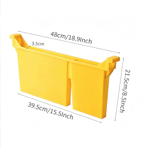 4pcs Langstroth Hive Bee Feeder - Dual Compartment 1.5L Bee Feeder & Water, Anti-Drowning Design for Beekeeping Supplies (Yellow) - color: Yellow
