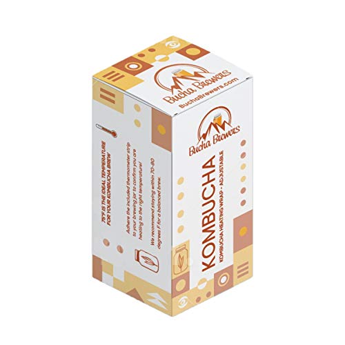 Adjustable Kombucha Heat Mat - Bucha Brewers Kombucha Heating Wrap, Kombucha Warmer, Fermenter Heater