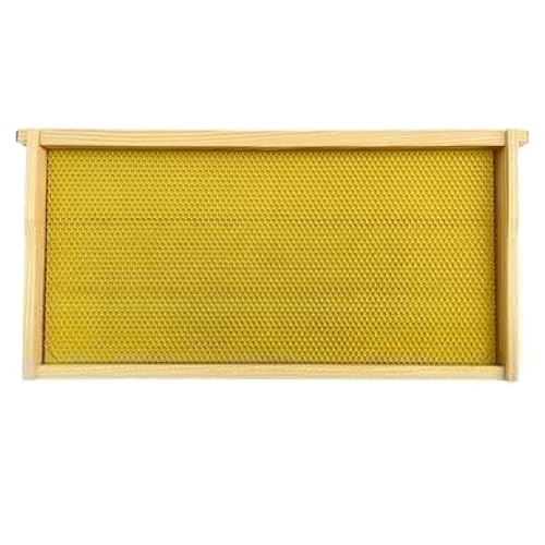 Mann Lake Premium Beekeeping Frames, Fully Assembled, Deep Rite-Cell Hive Frames, Beeswax Coating, Universal Fit, BPA & BPS Free, 9 1/8 Inches, Yellow, 20-Pack - style: Yellow Assembled Frames