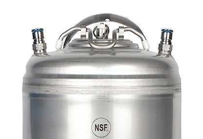 Nitro Coffee Cold Brew Coffee Keg Kit - 5 Gallon Keg, 40 cu ft Nitrogen Tank, Tap, All Accessories