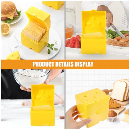 3pcs Airtight Cheese Storage Box with Flip Lid, Small Fridge Cheese Holder Containers for Kitchen Food Storage and Refrigerator Organization