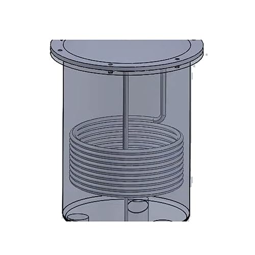 Fermenation Tank, Home Brewing Fermenation Tank Conical Fermenter Stainless Steel Tank 35 Liters with Chiller Silver