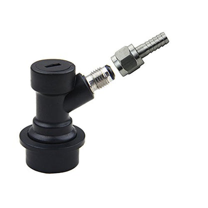UP100 ONE Pair Ball Lock Corny Keg Disconnects + 2 Barb Connector Home Brew Beer Keg Parts for Cornelius Kegs