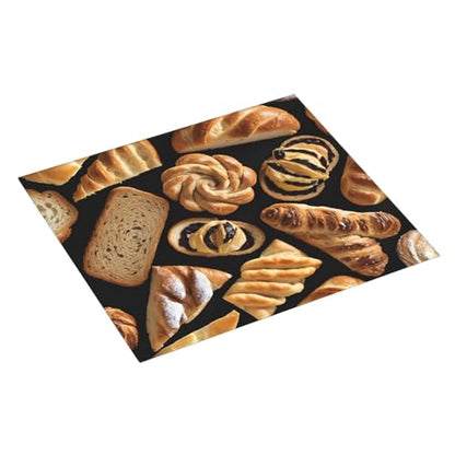 (Cheese Sandwiches) Dish Drying Mat 18 x 16 in, Dish Drying Mats for Kitchen Counter, Bar Mat, Coffee Bar Accessories, Kitchen Decor and Accessories, Housewarming Gift