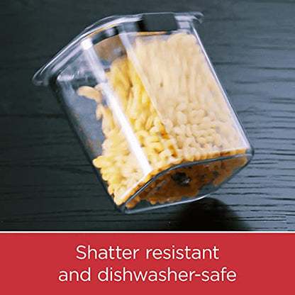 Rubbermaid Brilliance Pantry Food Storage Containers, Set of 4 (8 Pieces), BPA-Free, Clear, Airtight - size: Assorted Sizes (8-Piece)