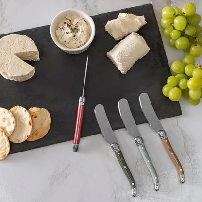 French Home 8-Piece Laguiole Spreader Set - Holly Berry - style: Holly Berry