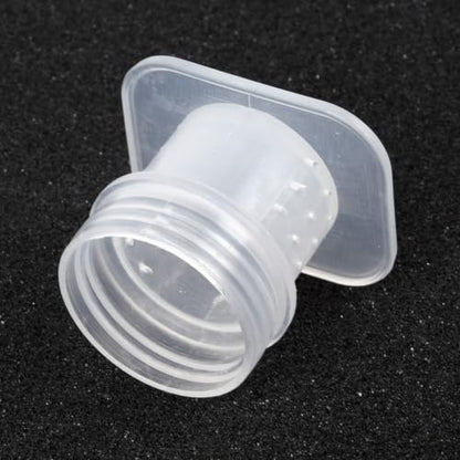 Bee Water Feeder 3 Pcs Plastic Hive Drinking Cup for Beekeeping Supplies for honeybee Hydration Watering Station for Garden Backyard Apiary Outdoor Bee Nesting Box Entrance 27mm White