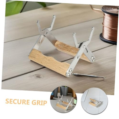 4pcs Stainless Steel Beekeeping Frame Gripper and Bee Hive Frame Holder Set with Wood Handle for Honey Harvesting and Hive Inspection Tools