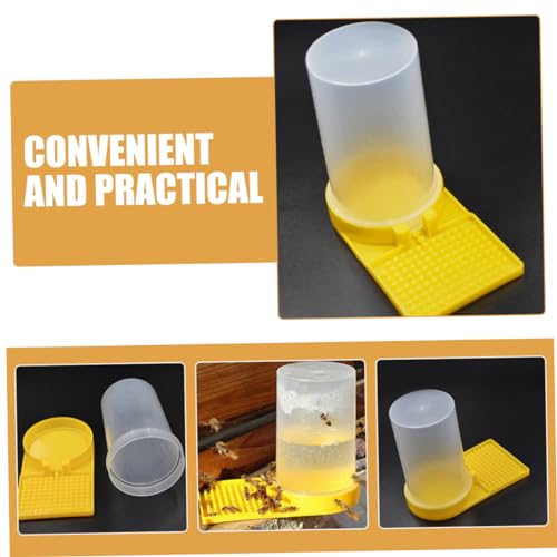 balacoo 4pcs Bee Water Feeder for Garden Beehive Entrance Water Dispenser Bee Watering Station Feeder Bowl