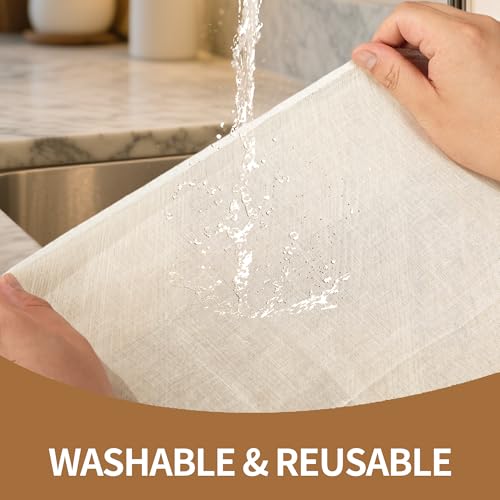 8-Pack Hemmed Cheesecloths - 20"X20" Reusable Unbleached Cotton For Cheese Making, Nut Milk, Yogurt Straining & Crafts. Food-Grade, Pre-Cut With Reinforced Edges - size: 8 Pack
