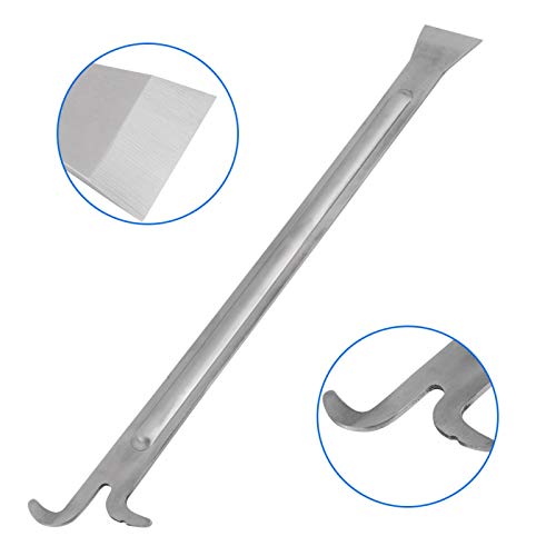 Hive Tool,Extra Long Flat Hive Scraper Tool Stainless Steel Beekeeping Supplies for Scraping Cleaning Beehive Beekeeping Equipment 15 Inch