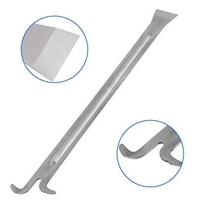 Hive Tool,Extra Long Flat Hive Scraper Tool Stainless Steel Beekeeping Supplies for Scraping Cleaning Beehive Beekeeping Equipment 15 Inch