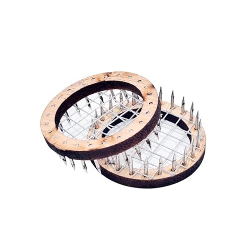 10Pcs Pure Handmade Round Push-in Queen Mark Cage Marking Disc for Bee Beekeeping Tool