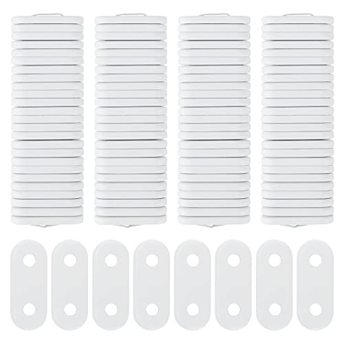 100 Pieces 15g White Curtain Weights, Window Curtain Pendant Iron Weights, Bottom Drapery Weights or Bedroom, Living Room, Shower Curtain, Outdoor Tablecloth