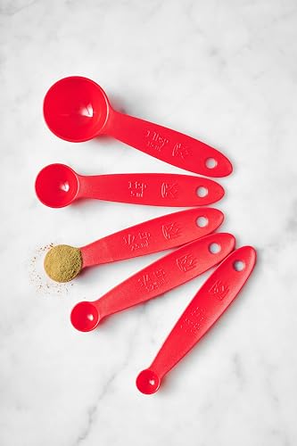King Arthur Baking Company Lightweight Measuring Spoons, BPA- And PFAS-Free, 5-Piece Set, Precision Measures, For Baking And Cooking - style: Red - 5-Piece Set