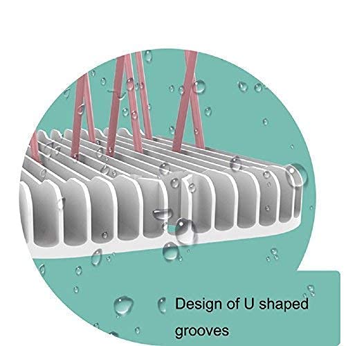 Baby Bottle Drying Rack Dryer Space Saving Travel Holder for Pump Cup Plastic Accessories - color: Green