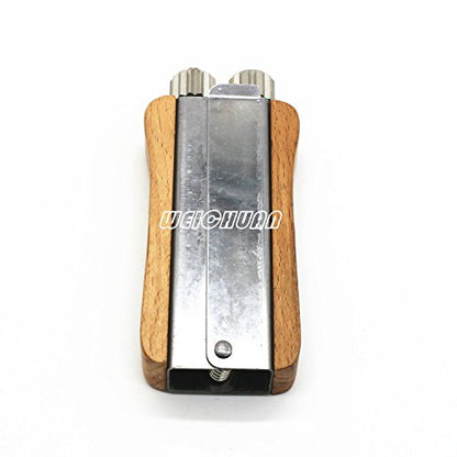 WEICHUAN Hive Frame Wire Tensioner Cable Crimper Beekeeping Tool | Stainless Steel Wire Crimping Tool with Metal Wheels and Wooden Handle for Beekeeping