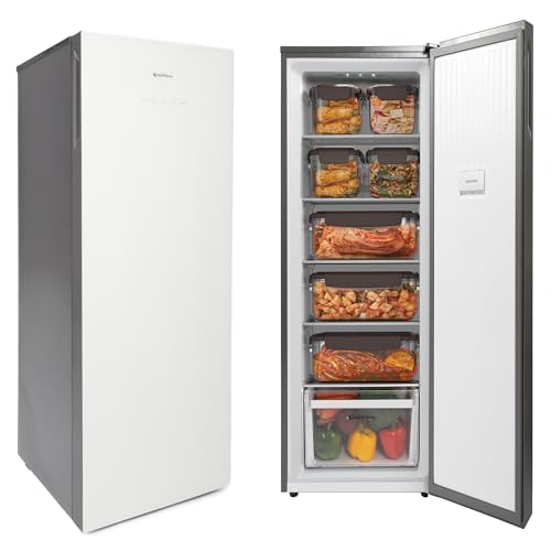 Slim Kimchi Refrigerator for Kimchi Storage, Fermentation, Freezer, Fridge, & Alcohol - Satin Beige - Sleek Compact Refrigerator, Precise Temp Control, 7 Containers, Deodorizing Filter, 4.3 cu. ft. - color: Satin Beige