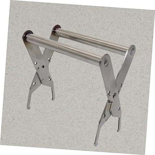 Happyyami Beekeeping Frame Grip Holder Tool Durable Stainless Steel Lifting Gripper for Equipment Protects Against Stings Essential Beekeeping Supply