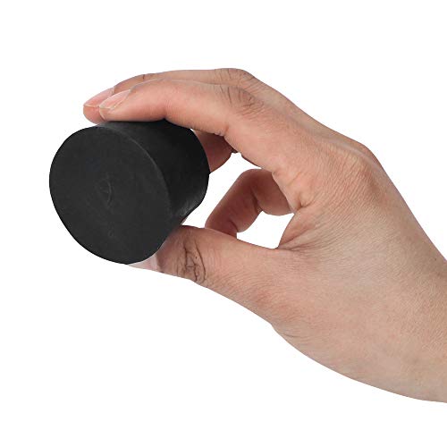 Enjoyist 34 Pack Solid Rubber Stoppers, 13 Assorted Sizes, 000# - 10# Black Tapered Lab Bungs